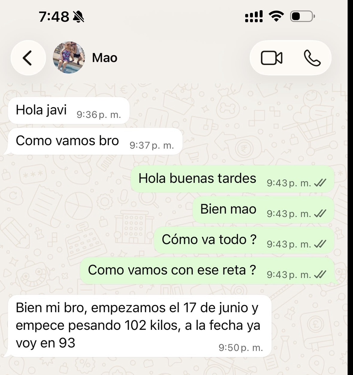 Cliente reporta bajar de 102 a 93 kilos con Retatrutide