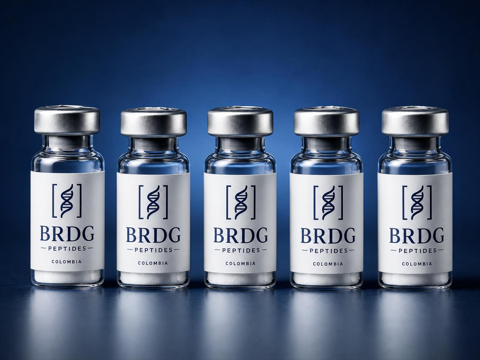 Viales BRDG Peptides Colombia de alta pureza