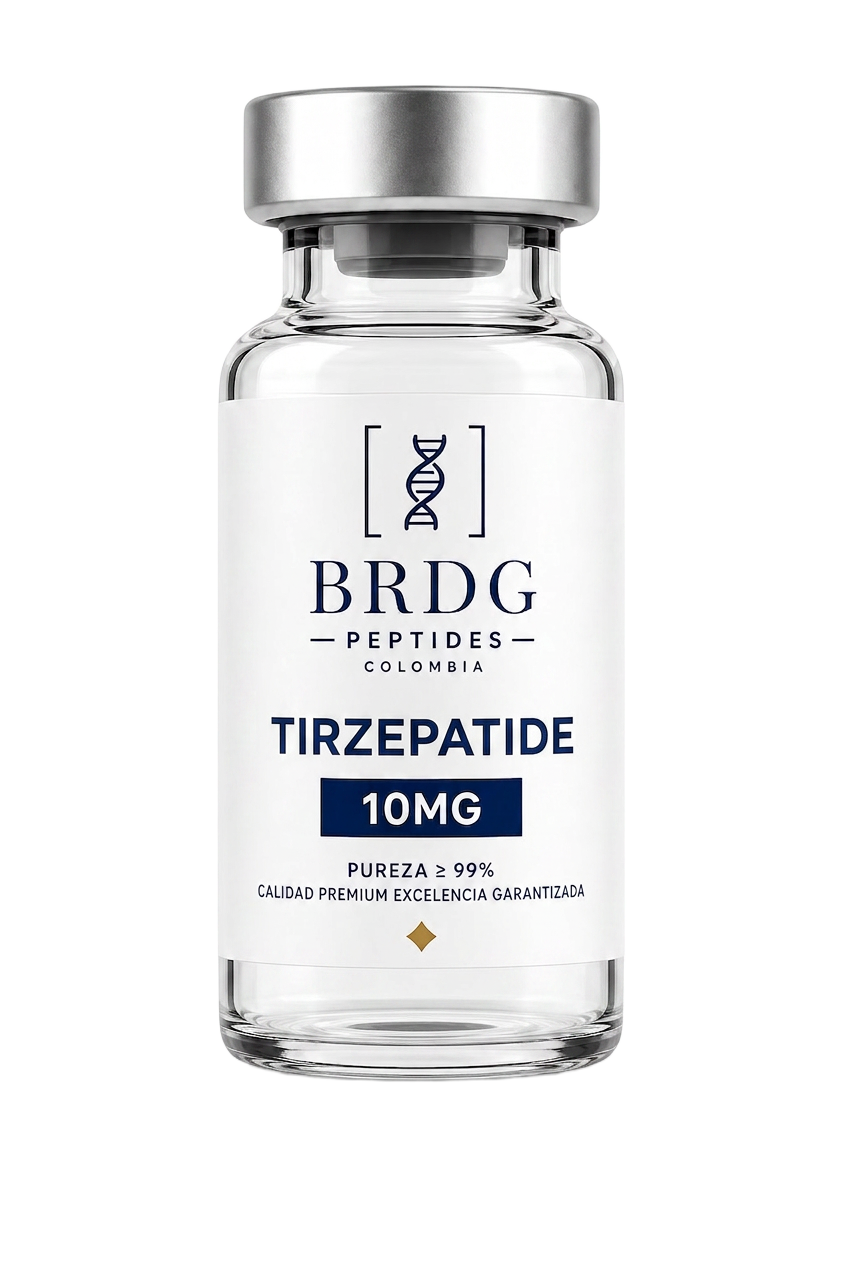 Frasco Tirzepatide 10 mg — Bridge Peptides Colombia
